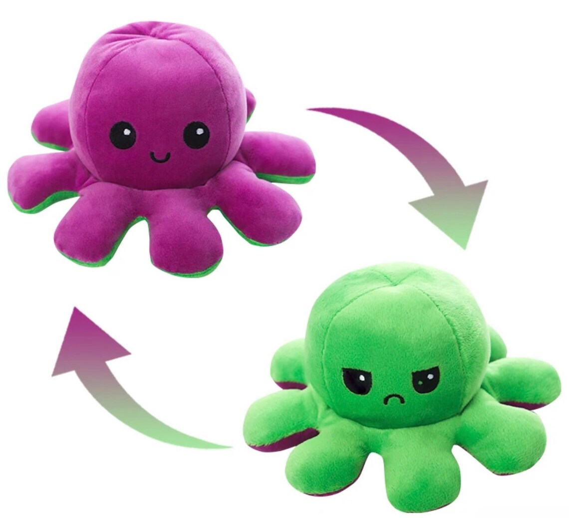 Reversible Octopus plushie