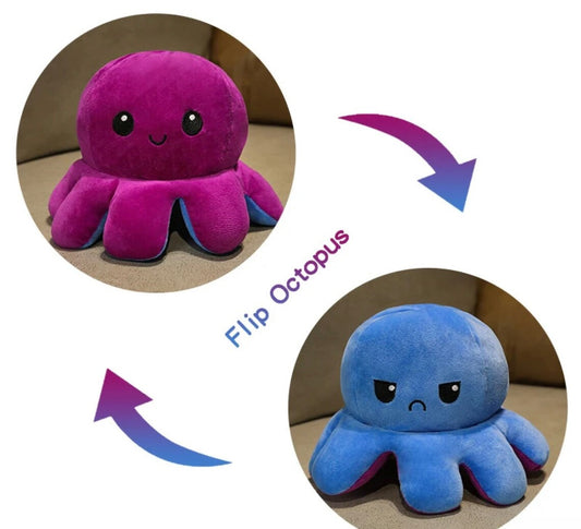 Reversible Octopus plushie