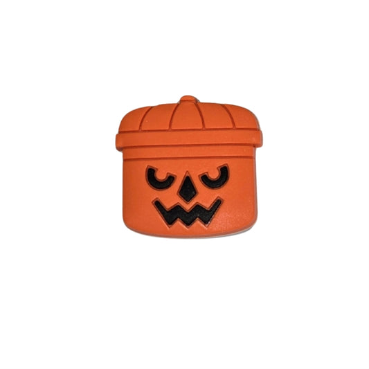 Pumpkin bucket shoe charm