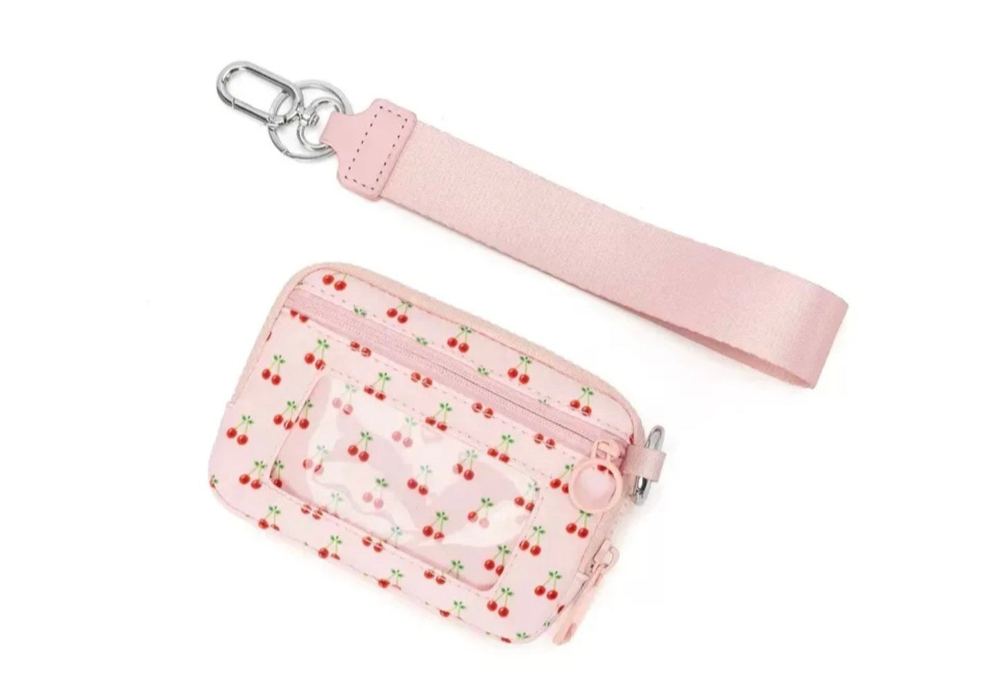 PREORDER Pink Mini Cherries Wristlet Wallet