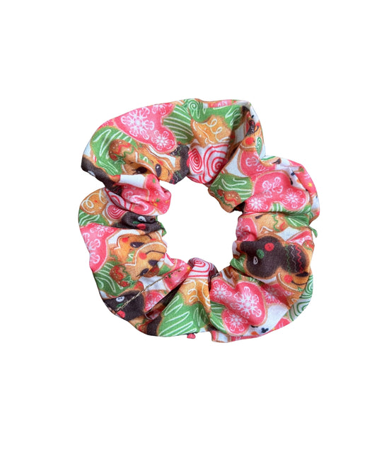 Gingerbread cookies scrunchie