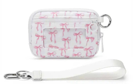 PREORDER Pink Bows Wristlet Wallet