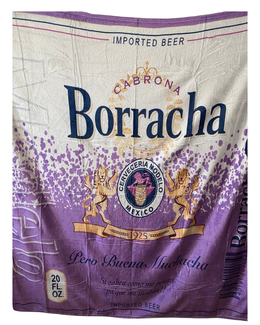 Purple borracha blanket 50in X 60in