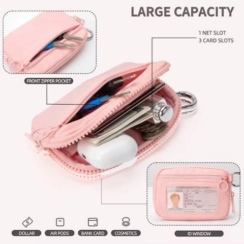 Pink Wristlet Wallet