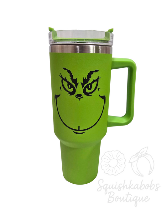 Green Christmas 40oz tumbler