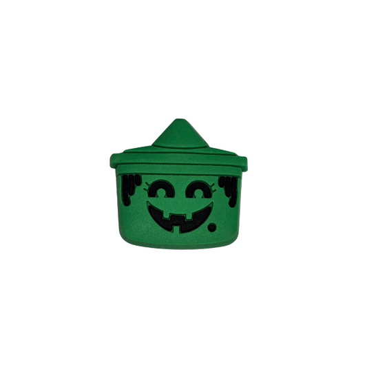 Witch bucket shoe charm