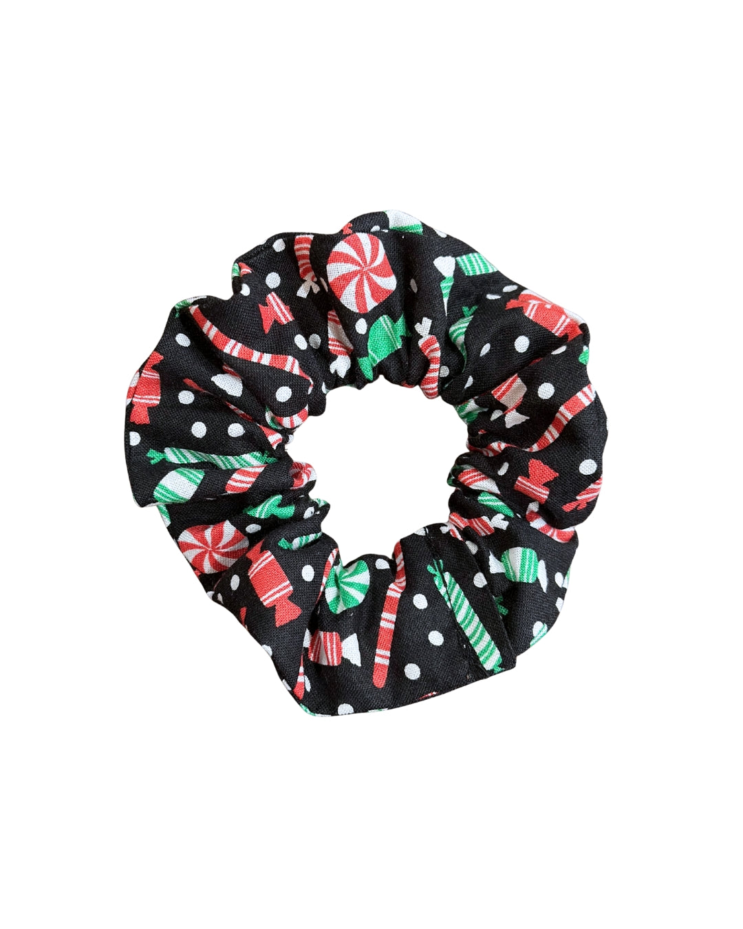 Christmas candy scrunchie
