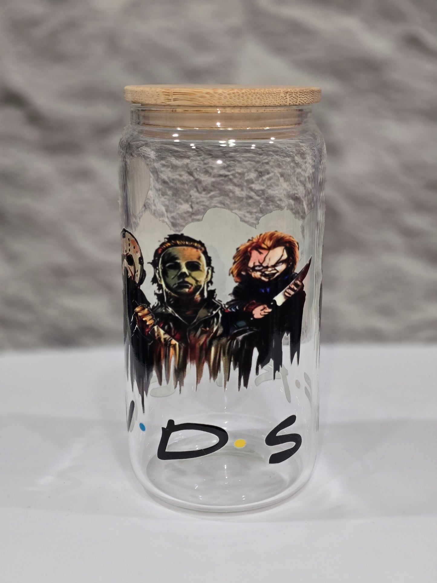 Halloween 16oz glass cup