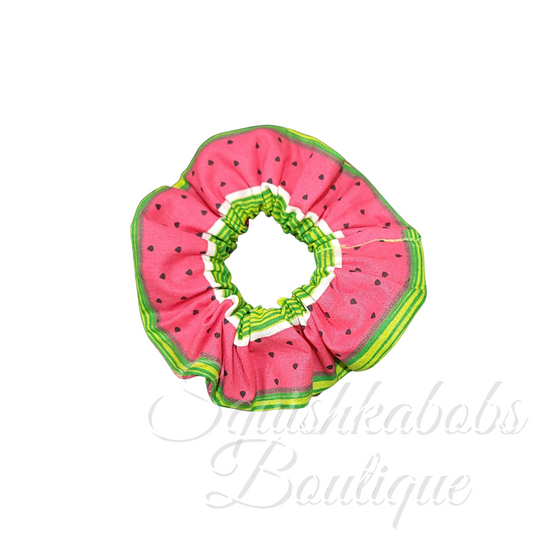 Watermelon scrunchie