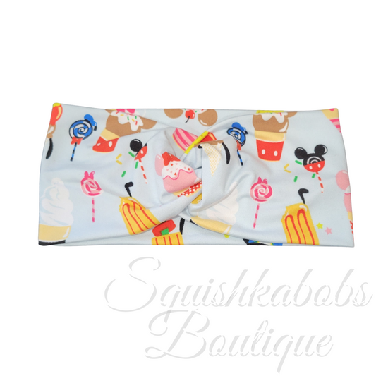 Theme park snacks twisted turban headband