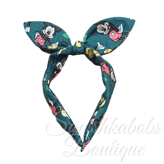 Mickey top knot headband