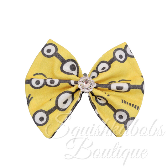 Minions hair bow