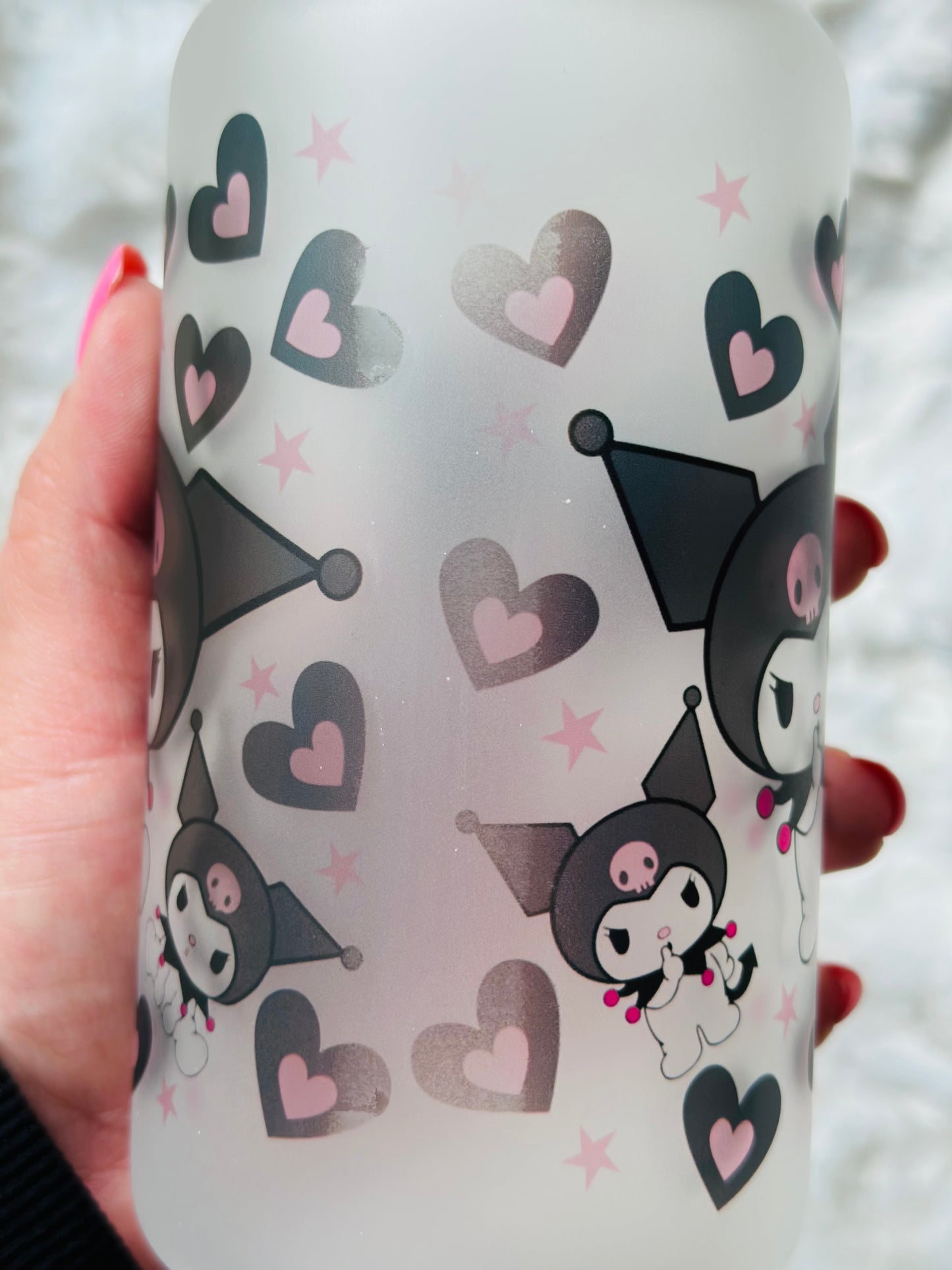 Discounted kuromi glass cup